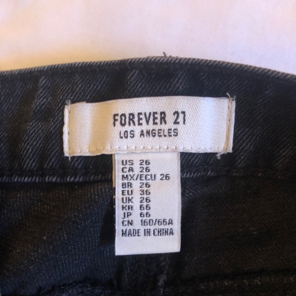 Forever 21 black mom jeans